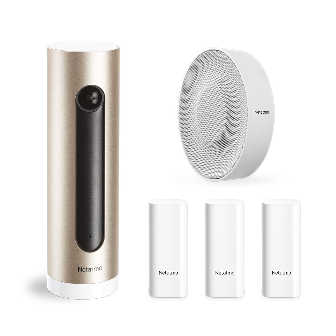 Netatmo Security Pack (Welcome + 3x Sensorer + Siren) - Vit