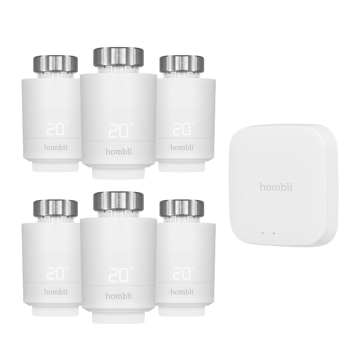 Hombli Smart Radiator Thermostat Start Kit + 6 Thermostats