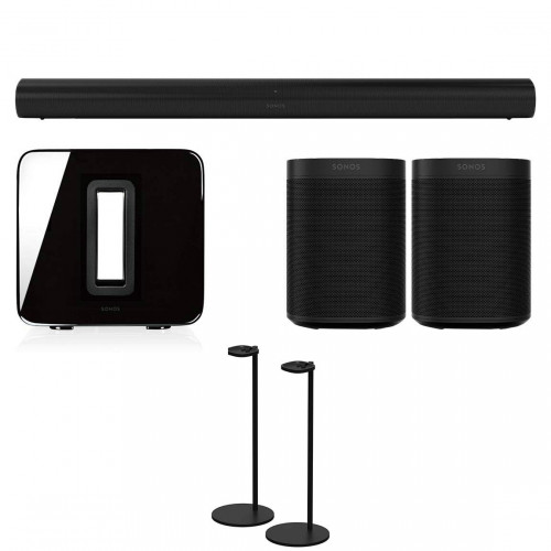 Sonos One Arc 5.1 Home Theatre Set + Stativ för Sonos One & Play:1
