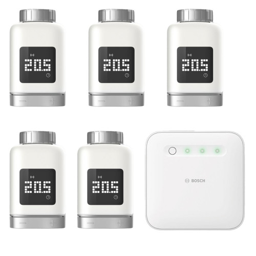 Bosch Smart Home - Starter Set Uppvärmning II med 5 Elementtermostater 
