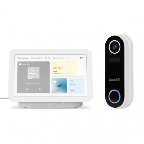Hombli Smart Doorbell 2 + Google Nest Hub (Gen. 2)
