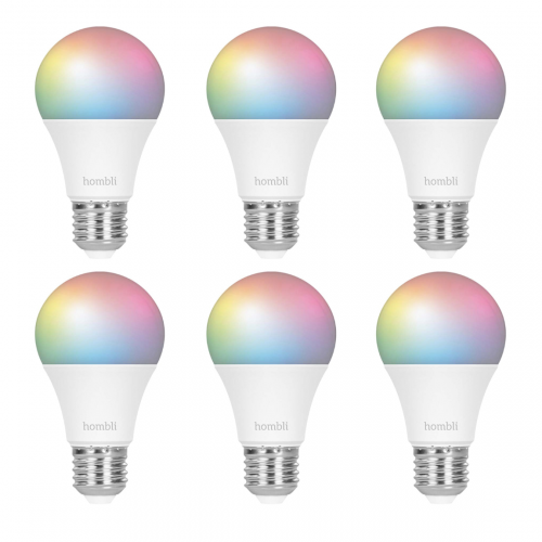 Hombli Smart Bulb 9W RGB & CCT (E27) 6-pack