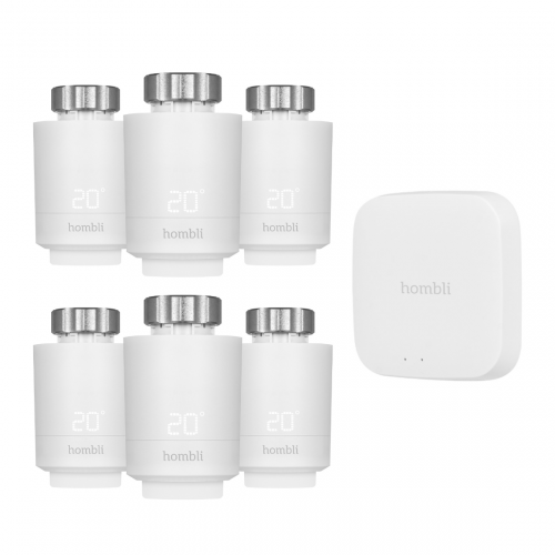 Hombli Smart Radiator Thermostat Start Kit + 6 Thermostats