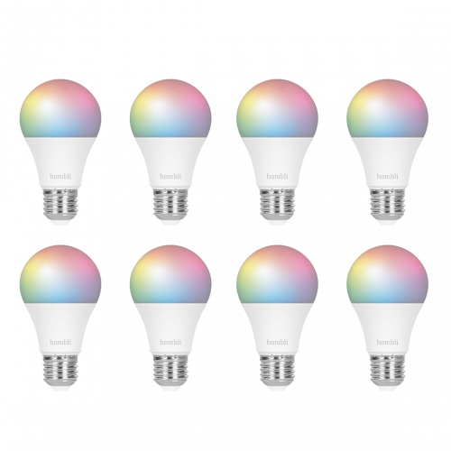 Hombli Smart Bulb 9W RGB & CCT (E27) 8-pack