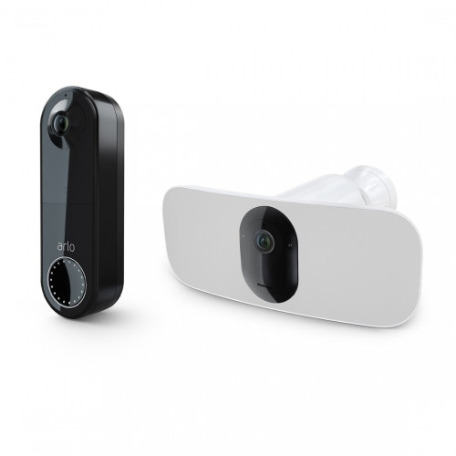 Arlo Pro 3 Floodlight Camera + Wire Free Video Doorbell