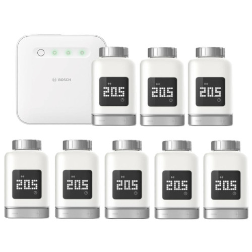 Bosch Smart Home - Starter Set Uppvärmning II med 8 Elementtermostater 