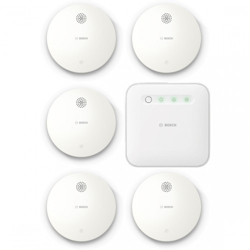 Bosch Smart Home - Starter Set - Brandskydd med brandvarnare 5-pack (Gen. 2)