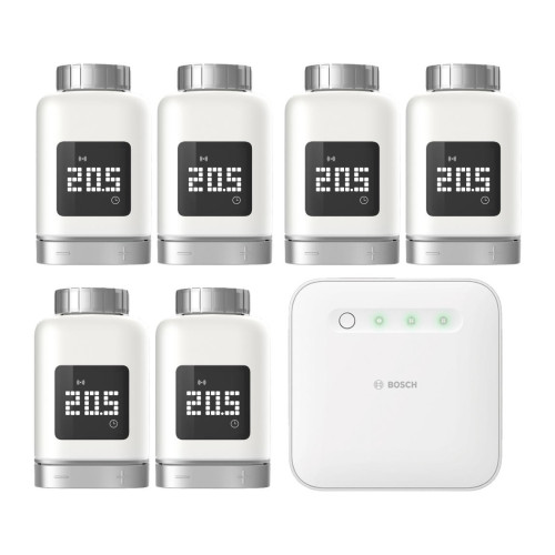  Bosch Smart Home - Starter Set Uppvärmning II med 6 Elementtermoster 