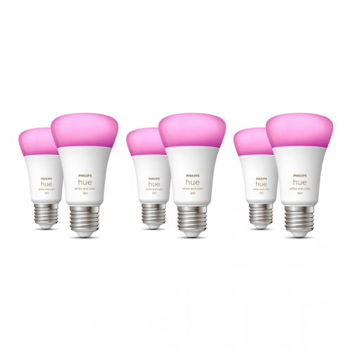 Philips Hue White & Color Ambiance E27 Bluetooth 6-pack