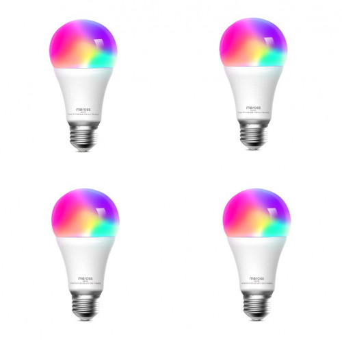 Meross Smart Wifi LED Bulb E27 Color 4-Pack 