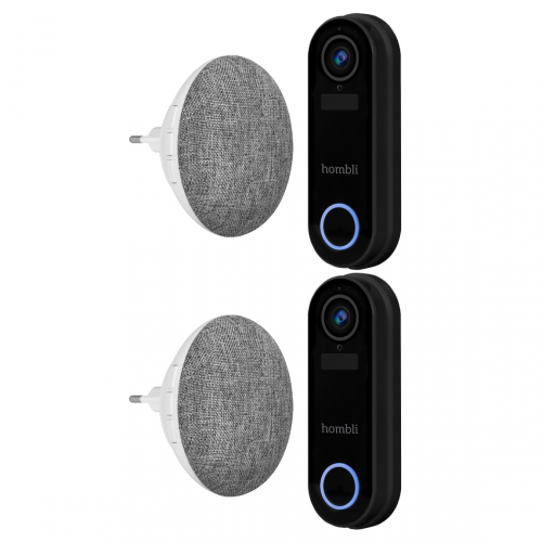 Hombli Smart Video Doorbell 2 + Doorbell Chime 2 - 2-pack